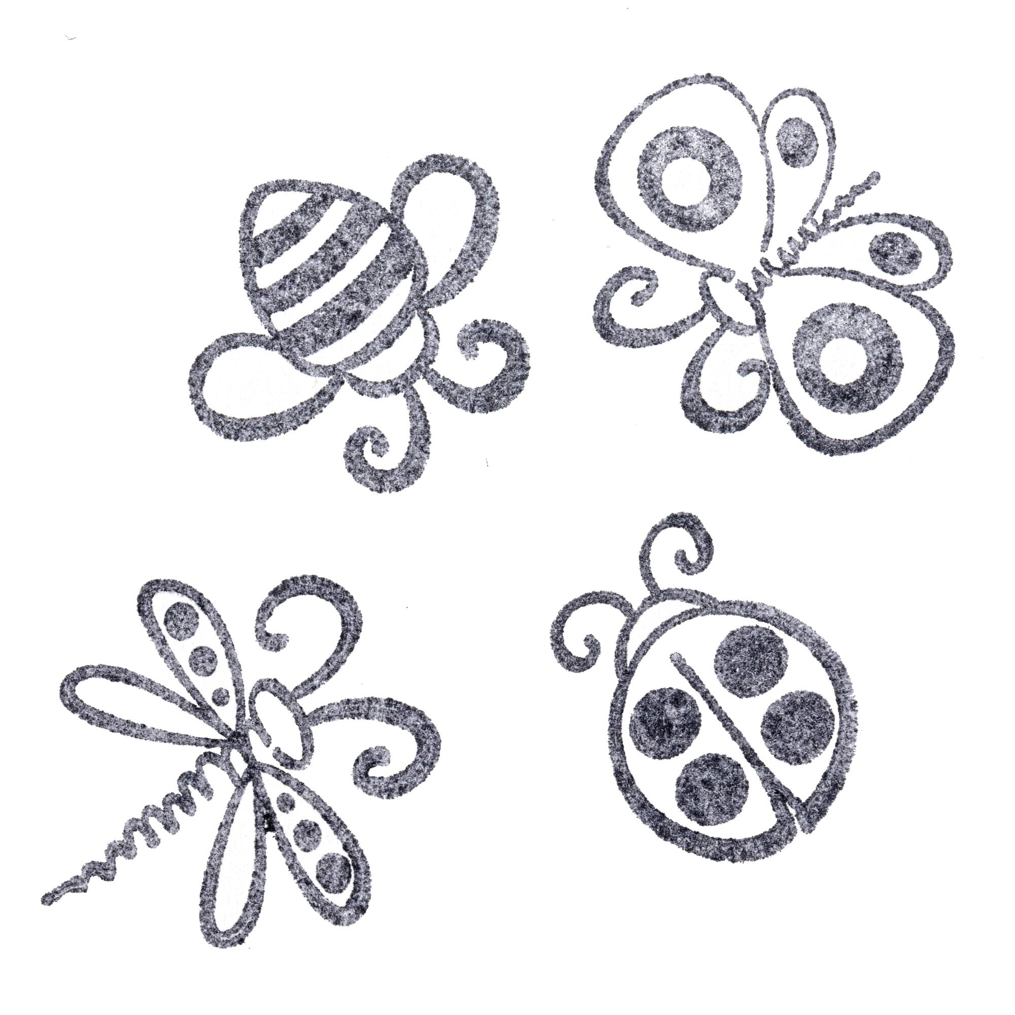 6 Pack: Bugs Wood Stamp Set by Recollections™